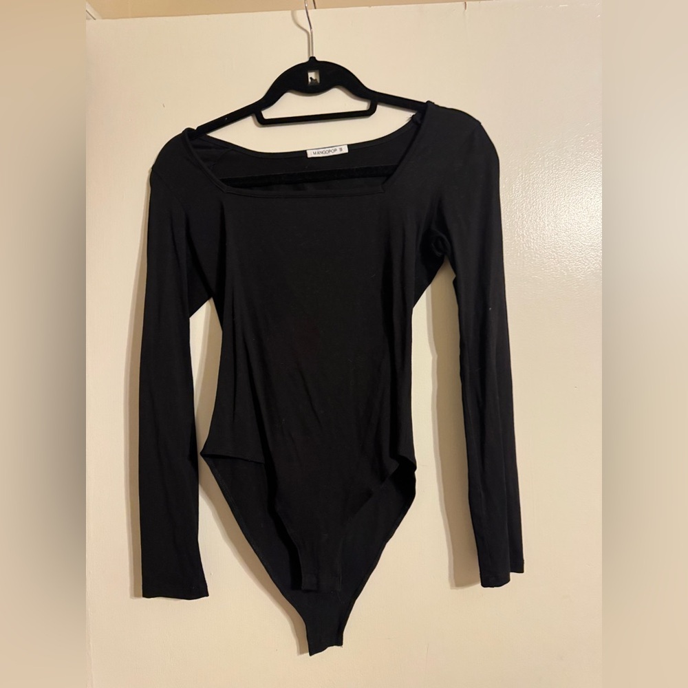 Mango Black Elegant Top